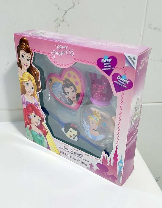 Disney Princess Kit: Eau de Toilette + Espelho + Pulseira