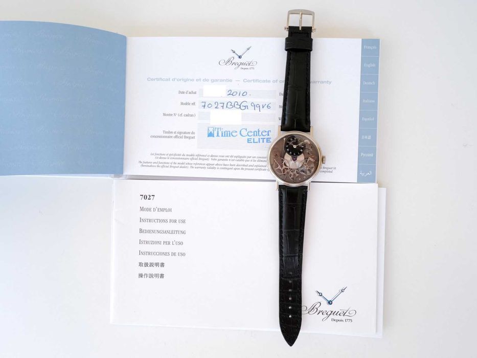 Breguet Tradition Manual Wind 18K White Gold 37mm