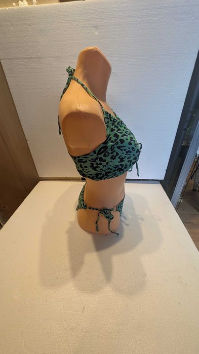 Seksowne bikini w panterkę damskie strój kąpielowy dwuczęściowy
