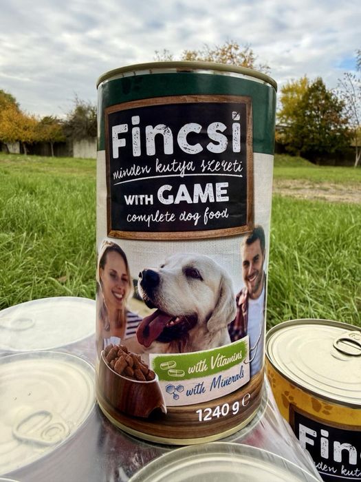 Найкращя ціна ! Finchi консерва 1240 г.—Якісний вологий корм для собак