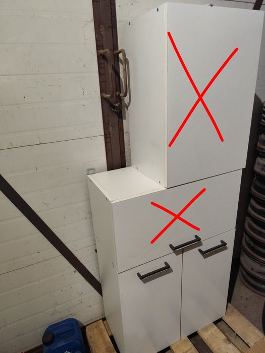 Szafka kuchenne wisząca biała 60 cm