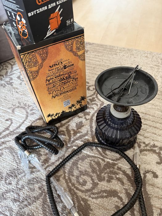 Shisha Original Oasis + 2 węże + węgiel 36 szt.