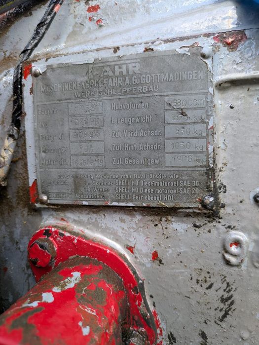 Traktor ciągnik Fahr D22 PH 1952 rok wóz i koparka gratis