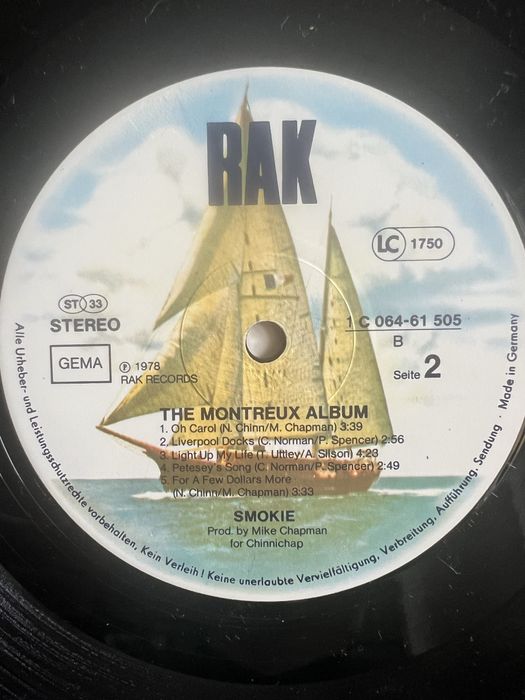 Платівки Smokie Cafe