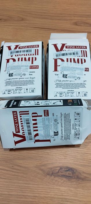 Bomba de vácuo para vinho com 4 rolhas