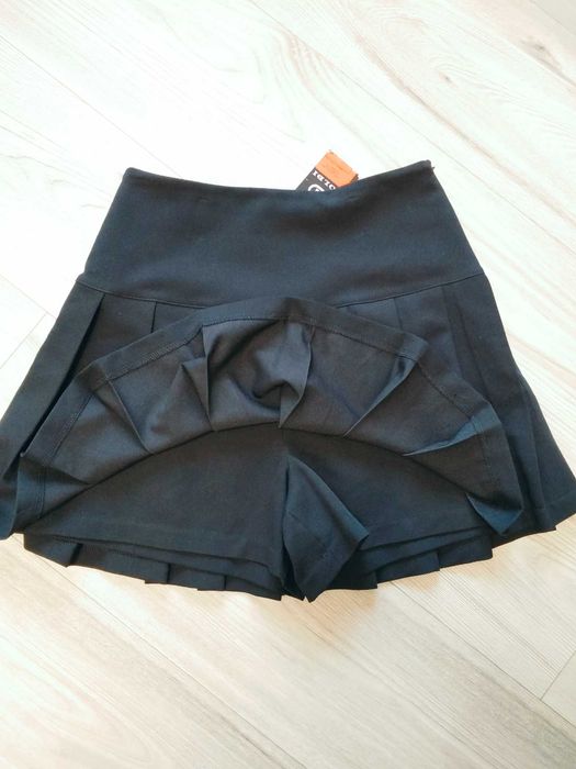 Бордова та чорна спідниця-шорти Ср Goldi