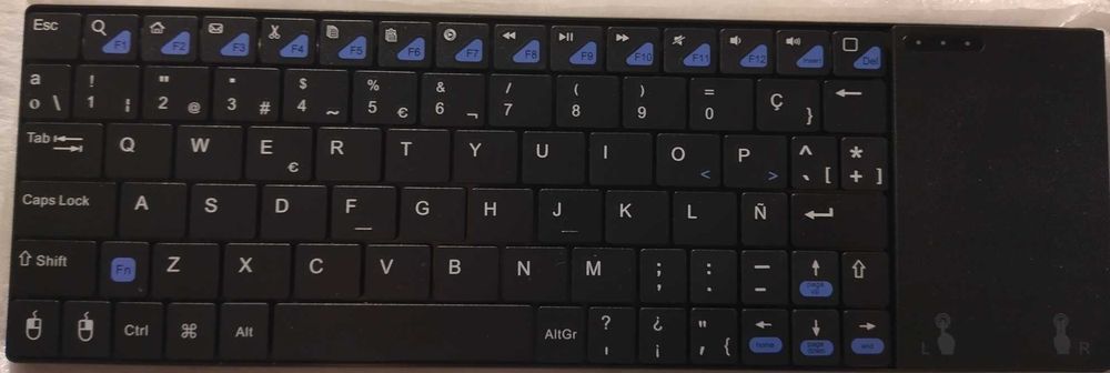 Teclado Minix Neo K2 com touchpad sem fios novo