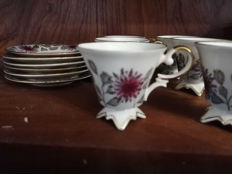 Elegante serviço de chá Bavaria Gloria (Alemanha, séc. XX) 1950