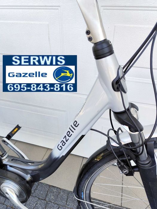 gazelle c8 ładny stan shimano nexus 8 hydraulika dobra bateria serwis gazelle
