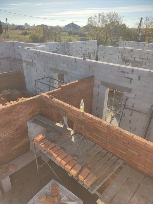 Перегородки з цегли , газблоку та з гіпсокартону