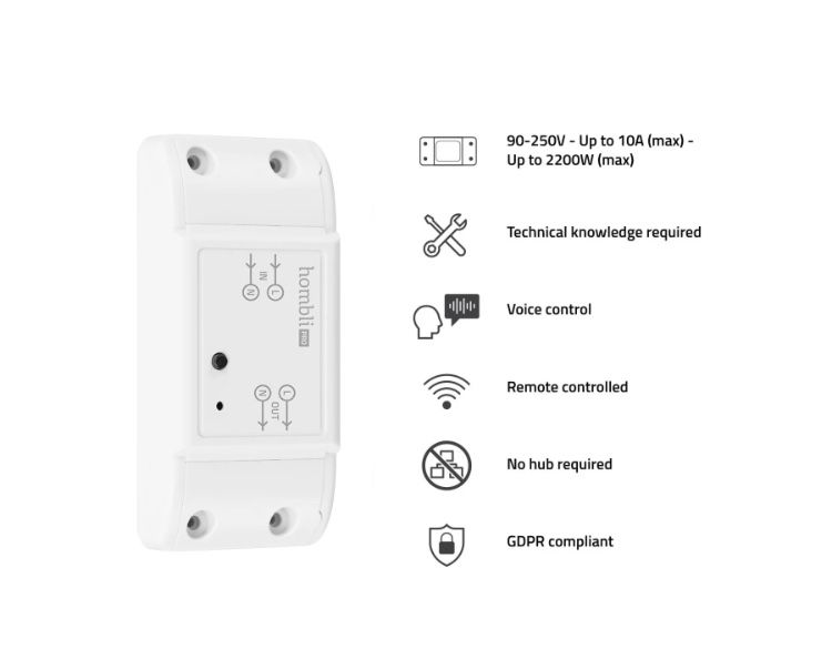 Hombli smart switch розумний wi-fi перемикач