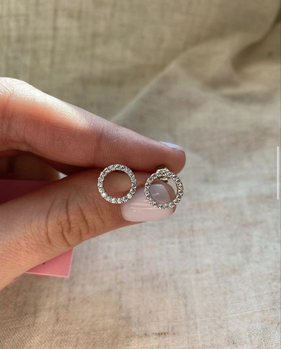 Срібні сережки/пусети/серебряные серьги