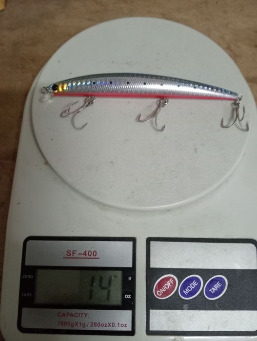 Amostras de pesca spinning  preço unitário