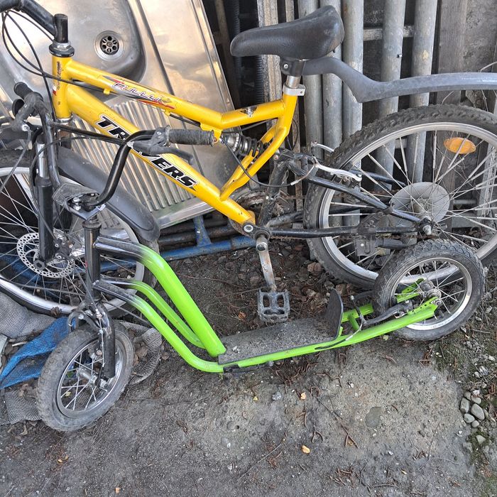 Hulajnoga 4s duże loła v-brake stopka spr