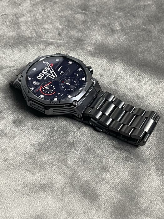 ‼️Смарт-годинник‼️ HARDY AK82 Black AMOLED | військовий тактичний smartwatch з ліхтариком, пульс, SpO2, Bluetooth, Android/iOS
