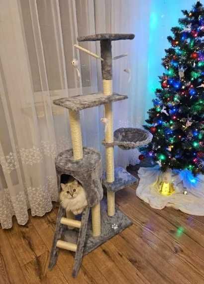 Когтеточка для кошек с лежанкой