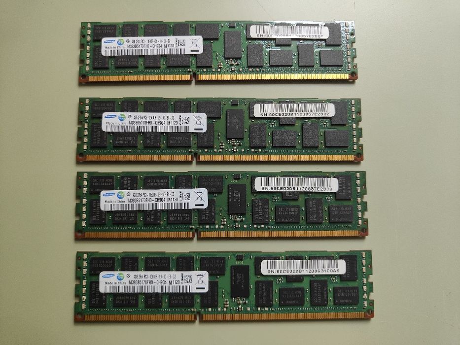Pamięć serwerowa DDR3 ECC REG 4x4GB Samsung 2Rx4