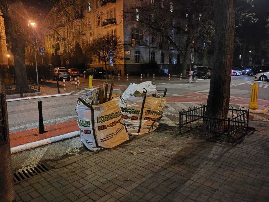 Wywóz Gruzu Śmieci Odpadów Wynajem Kontenera Worki BIG BAG Łomianki