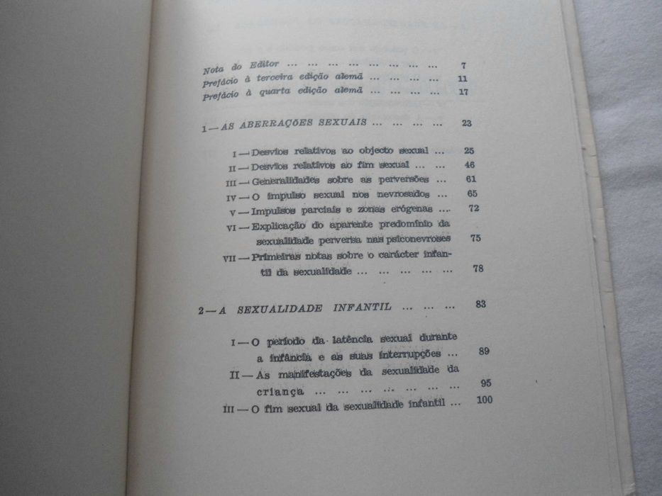 Três Ensaios sobre a teoria da sexualidade por S. Freud