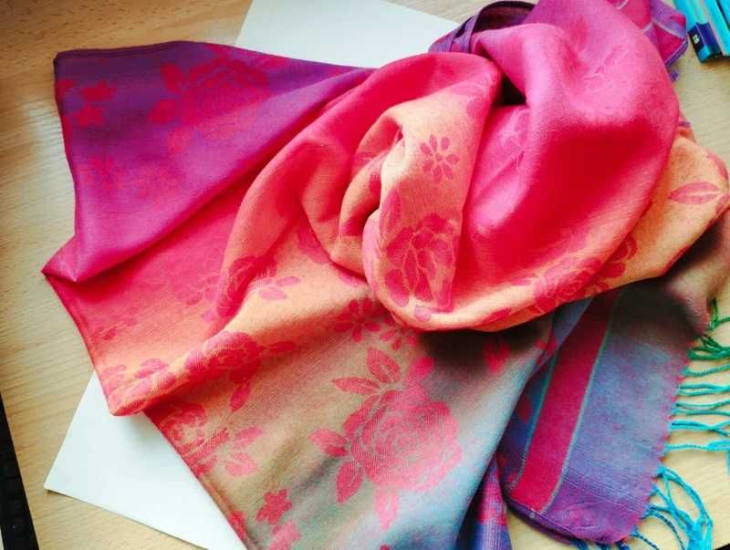 Apaszka pashmina kaszmirowa cudowna