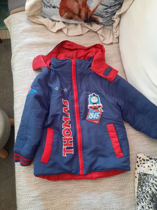 Kurtka jesienna cieplejsza dla 2-3 latka