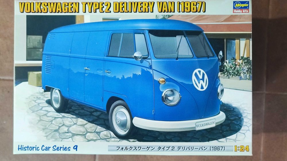 Modelismo Hasegawa 21209 VWT1 DeliveryVan Truck Escala1:24 Novo Selado