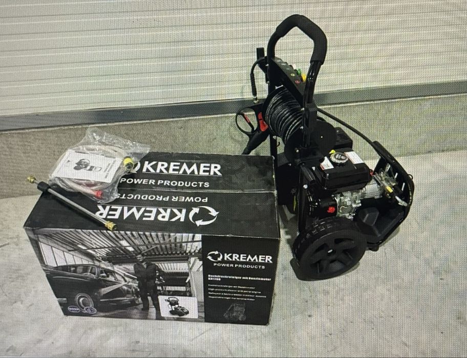 Нова бензинова мийка KREMER KR 200B | 200 бар | Професійна
