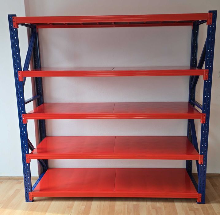 Faktura! NOWE REGAŁY metalowe 5-półkowe 200x200x60cm magazynowe garażowe NOWE