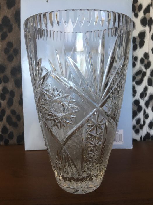 Wazon kryształowy z PRL - u