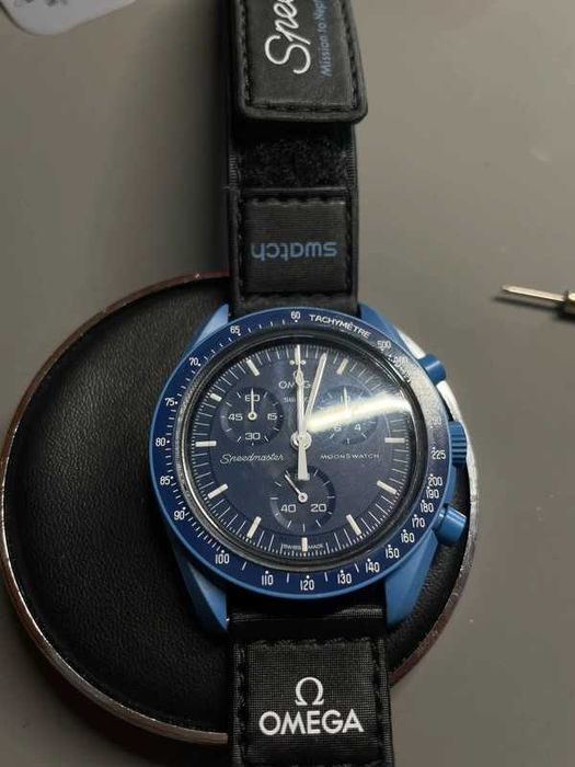 Bioceramic Neptune Watch SO33N100 - Omega x Swatch Lightweight