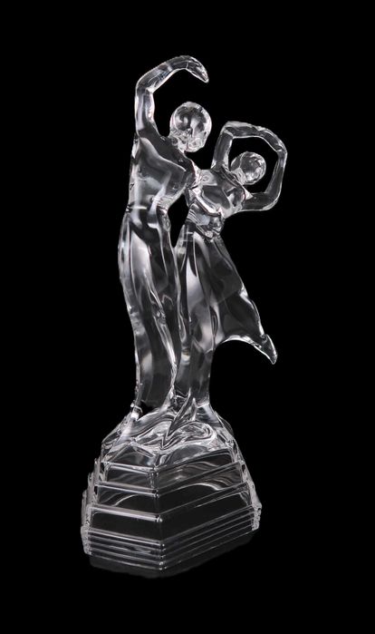 Grupo Escultórico Art Deco em Cristal (ref 3)