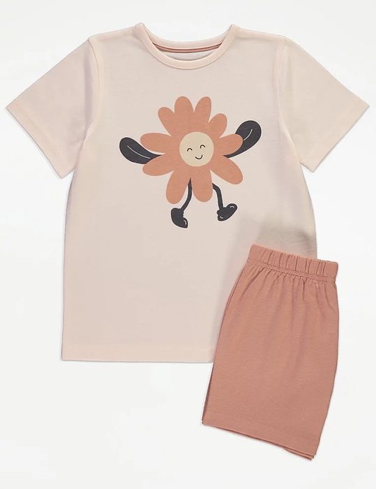 92 98 George bawełniana piżama z krótkim rękawem happy kwiat bawełna