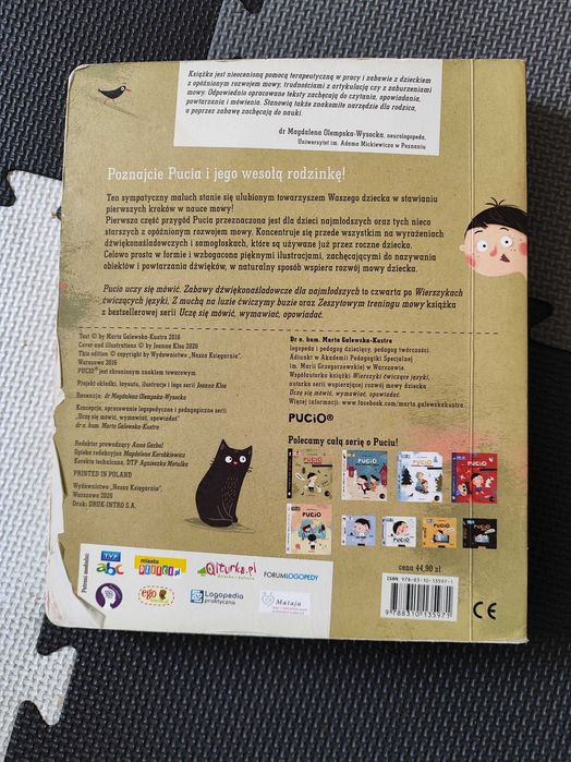Książka Pucio uczy się mówić