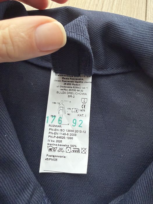 Bluza robocza Buksan Łyko 176 / 92, górnicza, drelichowa, bhp