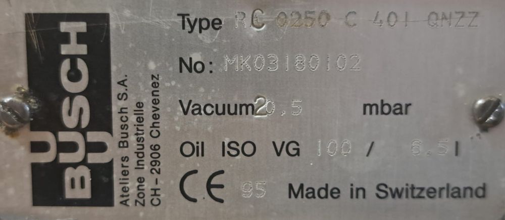 Pompa próżniowa Busch RC 250 cnc gwarancja