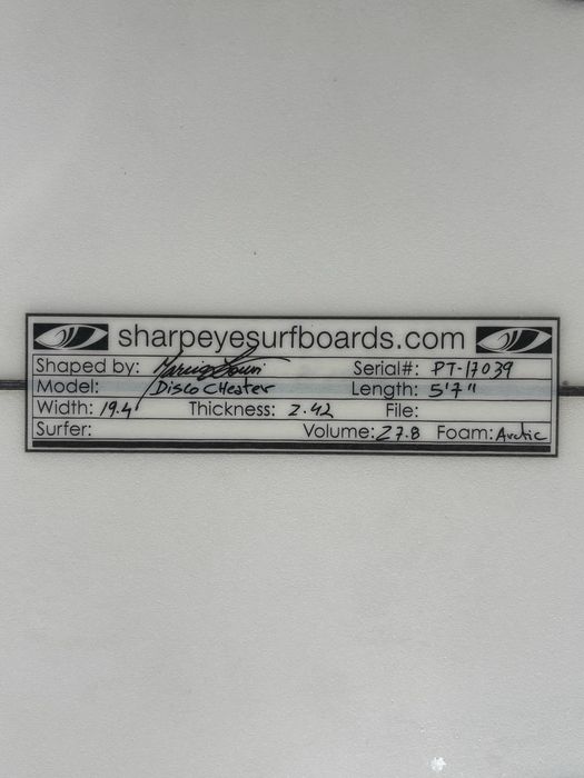 Prancha Sharpeye disco cheater 5’7 27,8lts