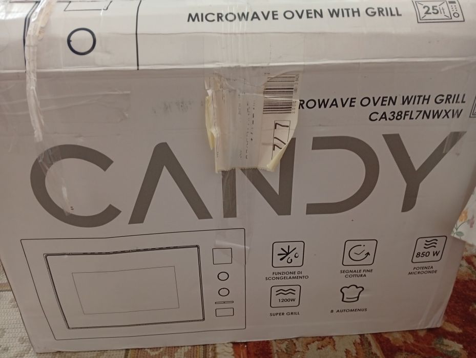 Microondas encastre novo na caixa