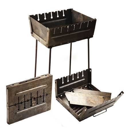 Мангал-чемодан для пикника на 6, 8, 10, 12 шампуров