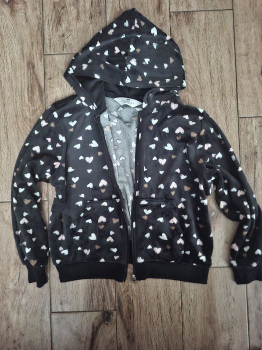 Bluza polarowa rozpinana hm rozmiar 122-128