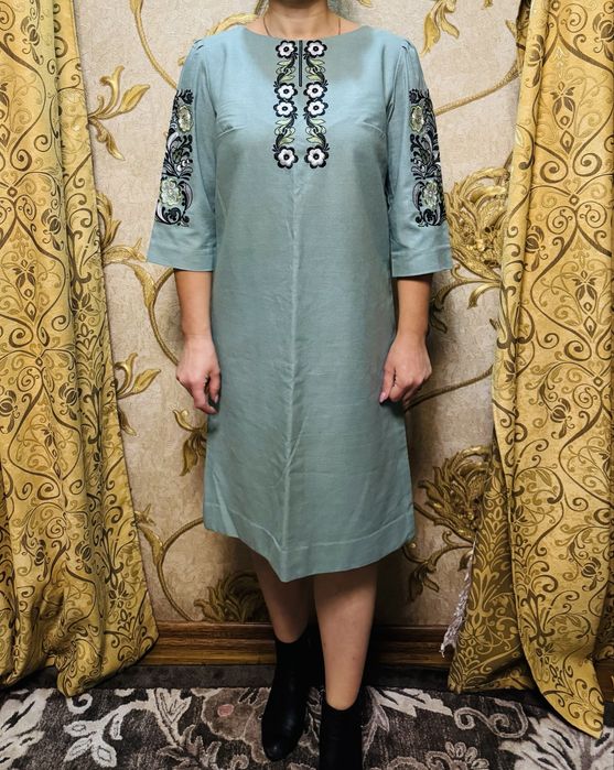 Вишита сукня, вишиванка жіноча р.48