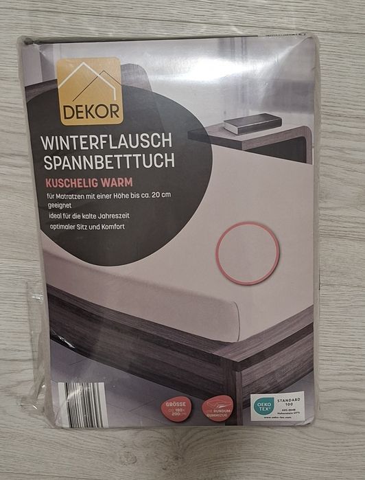 Prześcieradło zimowe z gumką 180×200