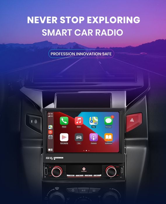 Rádio 1din 7" android 2/32Gb universal Carplay gps wifi Bluetooth NOVO