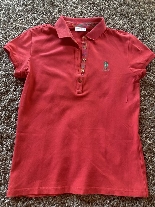 Koszulka polo U.S. Polo ASSN malinowa