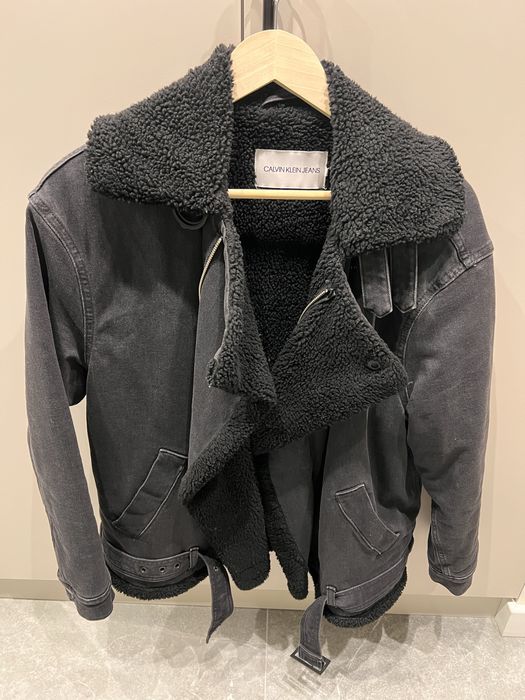 Calvin Klein Kurtka Jeansowa Futerko