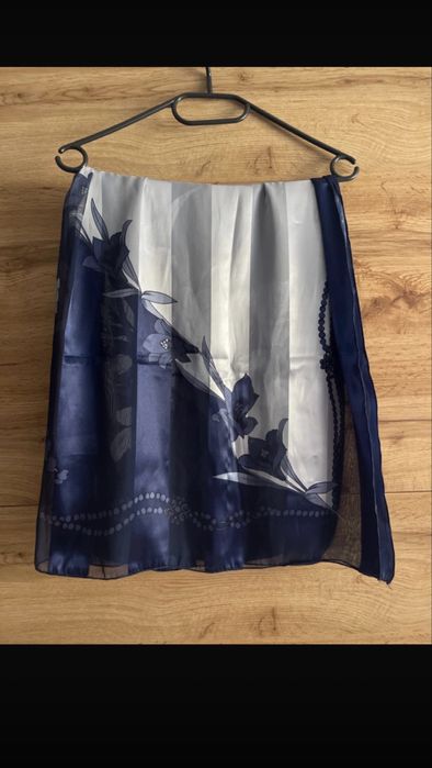 Błyszcząca apaszka granat