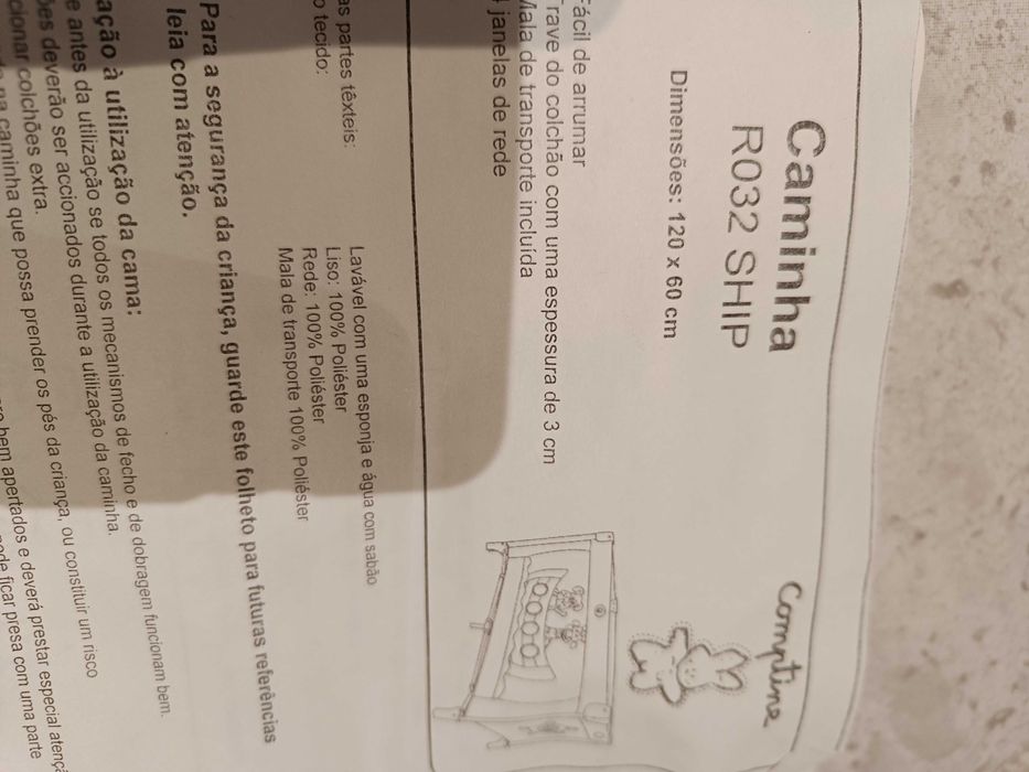 Berço de viagem criança