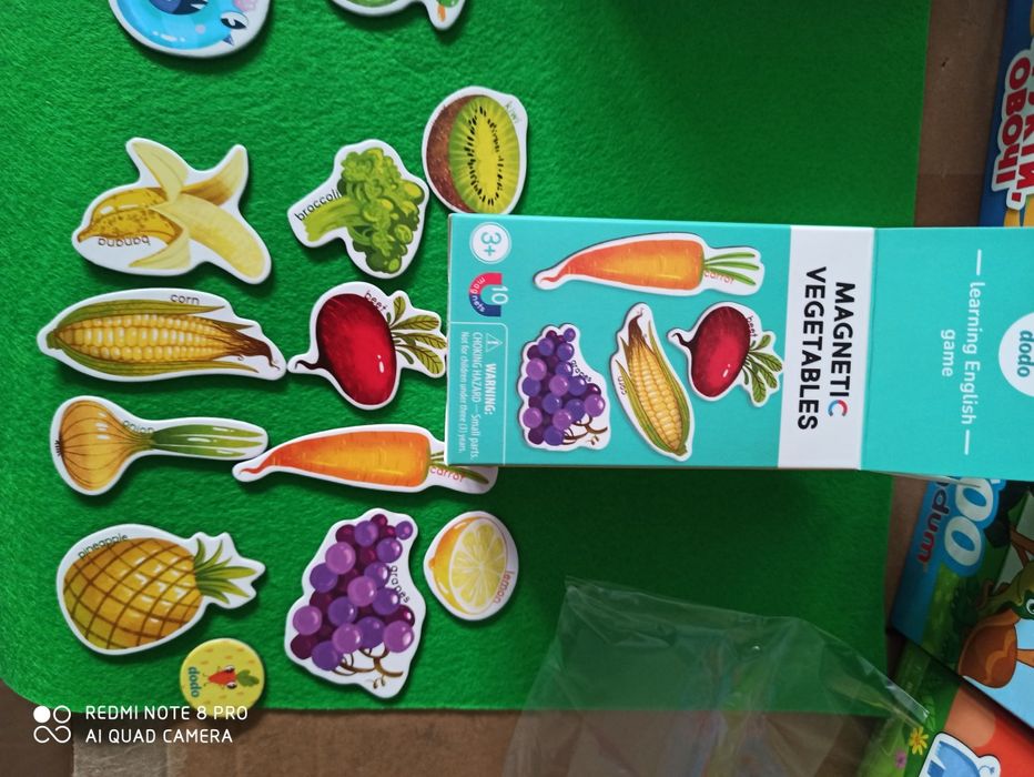 Набір овочі ферма зоопарк транспорт на магнітах магніти на холодильник