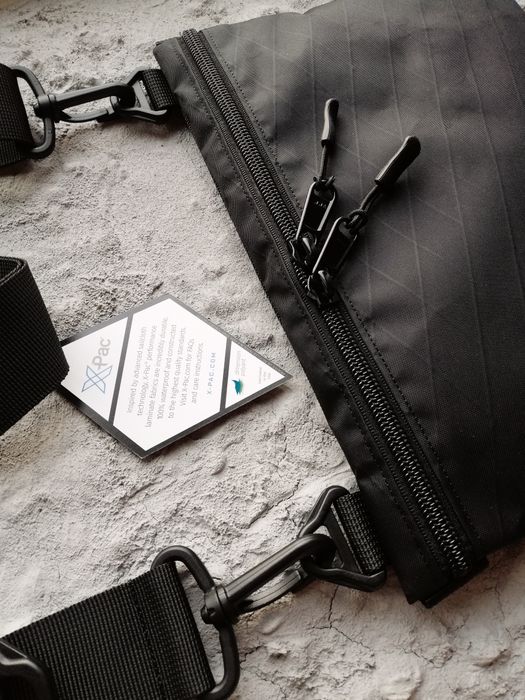 Сумка x-pac месенджер через плече ікспак икспак x-pack теквир techwear xpack кросбоді на плечо X-BRSK-BAG черная  edc fivedotsgear streetwear urban