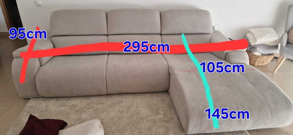 Sofá com Chaise Longue
