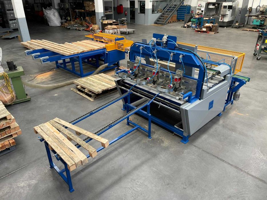 Zbijarka do palet, linia/zbijarka do spodów palet